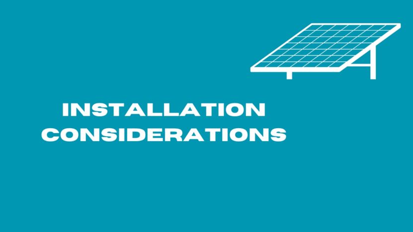 Installation Considerations